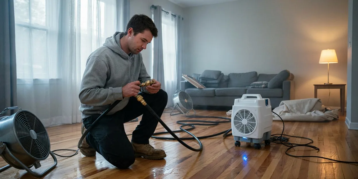 Hardwood Floor Drying in Georgetown, TX